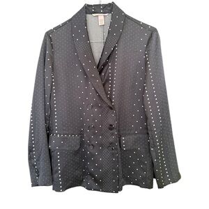 Polka Dot Double-Breasted Women's Jacket